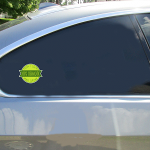 100% Organic Home Grown Sticker - Car Decals - U.S. Custom Stickers