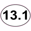 13.1 Half Marathon Oval Decal - U.S. Customer Stickers