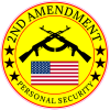 2nd Amendment Personal Security Circle Decal - U.S. Custom Stickers