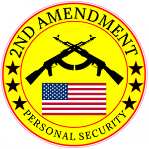 2nd Amendment Personal Security Circle Decal - U.S. Custom Stickers