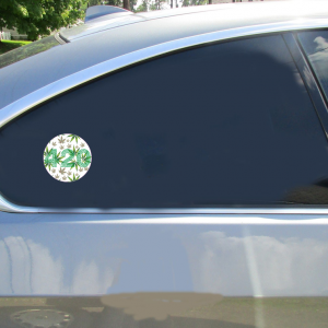 420 Cannabis Weed Circle Sticker - Car Decals - U.S. Custom Stickers