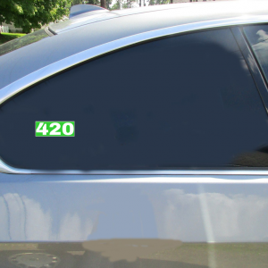 420 Green Sticker - Car Decals - U.S. Custom Stickers