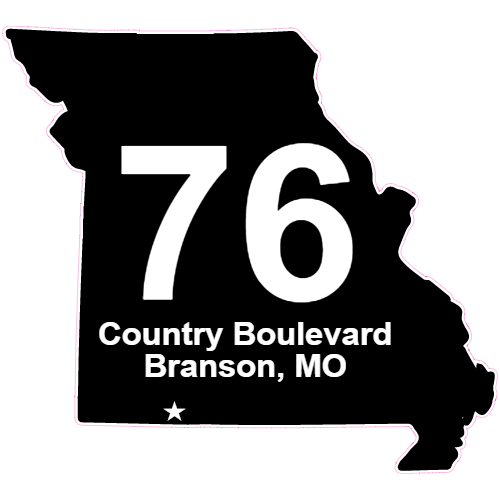 76 Country Boulevard Branson Decal - U.S. Customer Stickers