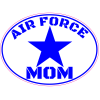 Air Force Mom Oval Sticker - U.S. Custom Stickers
