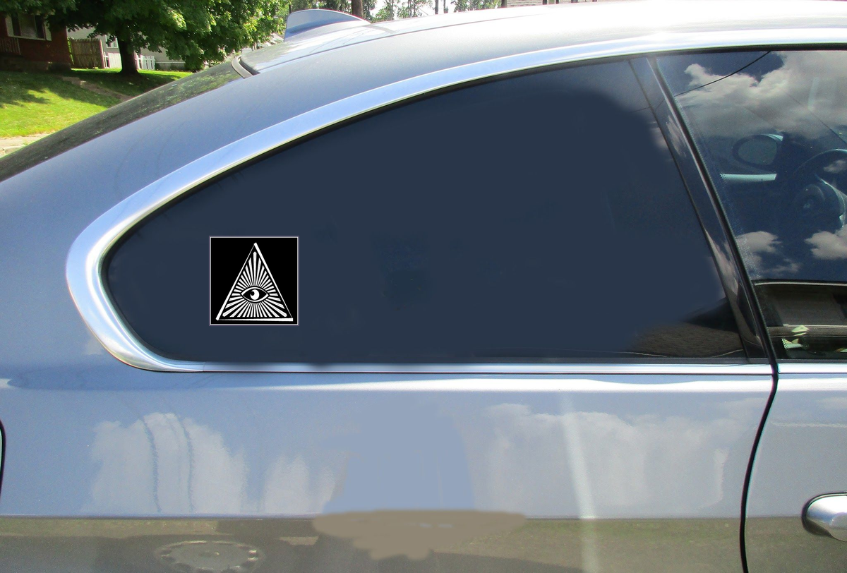 All Seeing Eye Triangle Sticker - Car Decals - U.S. Custom Stickers