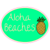 Aloha Beaches Pineapple Sticker - U.S. Custom Stickers