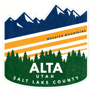 Alta Utah Wasatch Mountains Decal - U.S. Customer Stickers