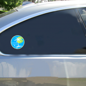 Amelia Island Florida Circle Sticker - Car Decals - U.S. Custom Stickers
