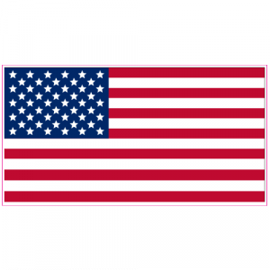 AMERICAN FLAG Bullet Vinyl Bumper Sticker Patriotic Decal Patriotic Gift 