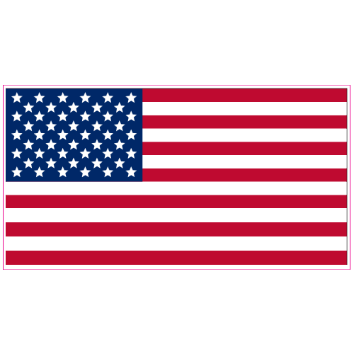 American Flag Decal - U.S. Custom Stickers
