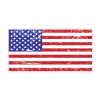 American Flag Distressed Decal - U.S. Customer Stickers