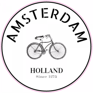 Amsterdam Bike Sticker - U.S. Custom Stickers