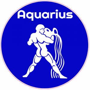 Aquarius The Water Carrier Circle Decal - U.S. Customer Stickers