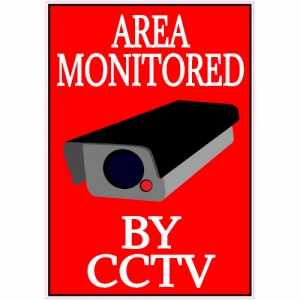 Area Monitored By CCTV Decal - U.S. Customer Stickers