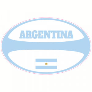 Argentina Rugby Ball Decal - U.S. Customer Stickers