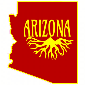 Arizona Roots State Sticker - U.S. Custom Stickers