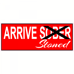 Arrive Stoned Decal - U.S. Customer Stickers