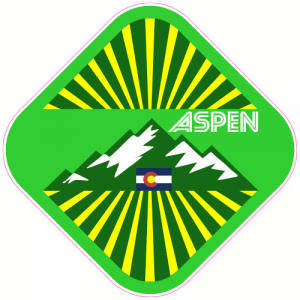 Aspen Colorado Mountain Decal - U.S. Customer Stickers