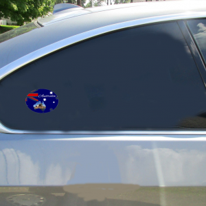 Australia Flag Sydney Opera House Oval Sticker - Car Decals - U.S. Custom Stickers