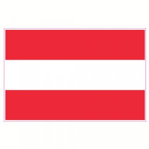 Austria Flag Decal - U.S. Customer Stickers