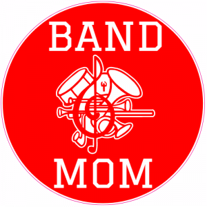 Band Mom Red Circle Decal - U.S. Customer Stickers