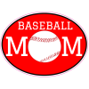 Baseball Mom Custom Oval Decal - U.S. Custom Stickers