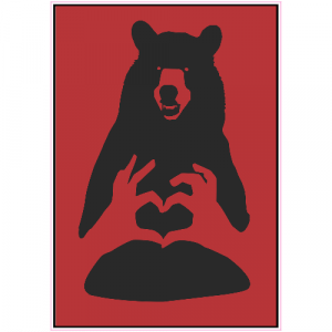 Bear Love Sticker - U.S. Custom Stickers
