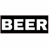 Beer Black Decal - U.S. Customer Stickers
