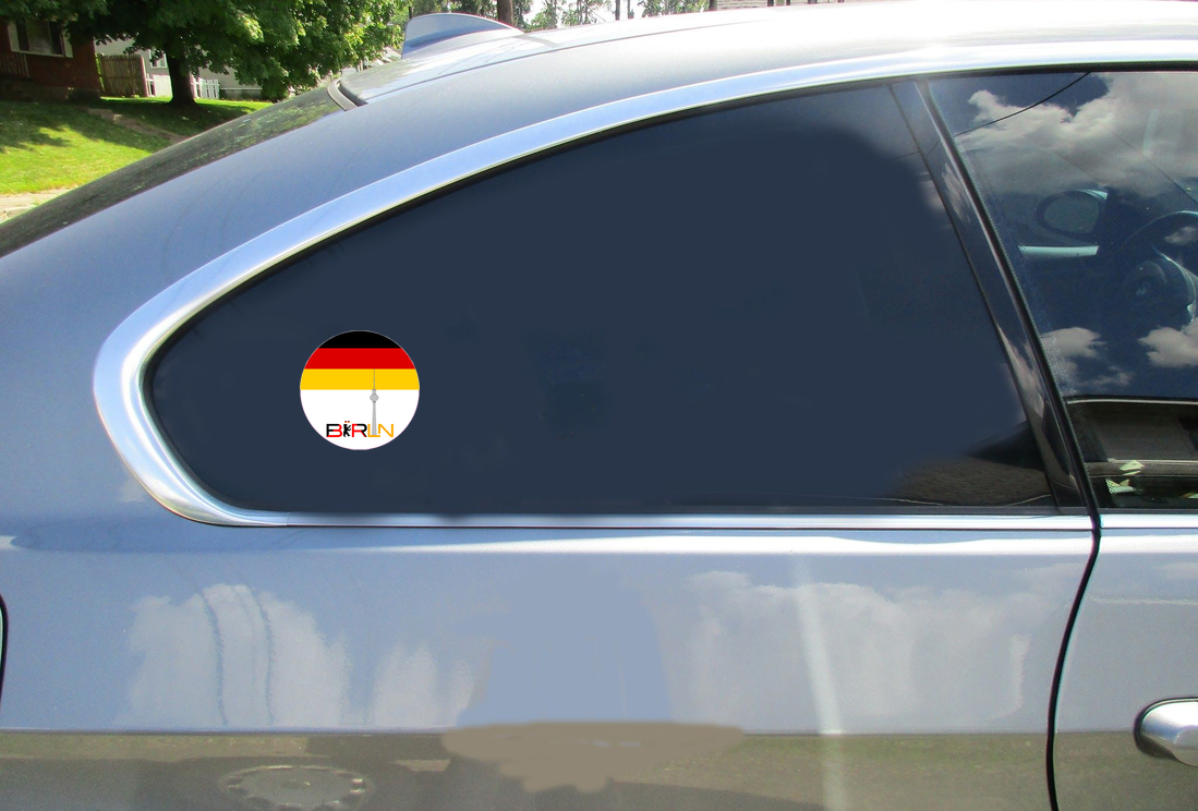 Berlin Germany Circle Sticker - Car Decals - U.S. Custom Stickers