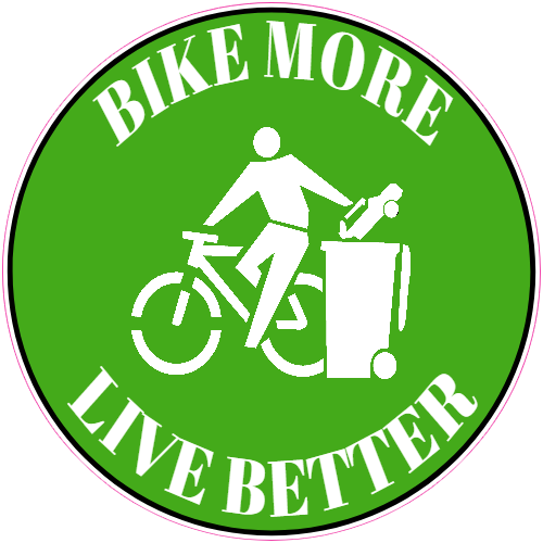 Bike More Live Better Sticker - U.S. Custom Stickers