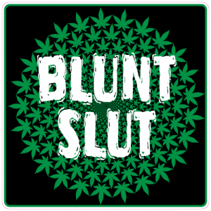 Blunt Slut Pot Leaf Sticker - U.S. Custom Stickers