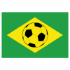 Brazil Soccer Flag Decal - U.S. Customer Stickers