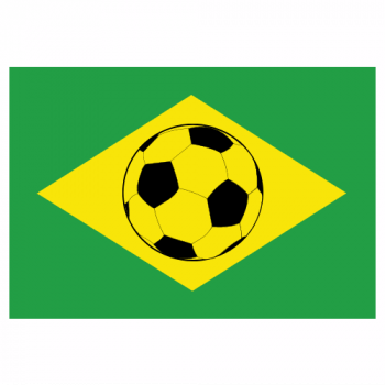 Brazil Soccer Flag Decal - U.S. Customer Stickers
