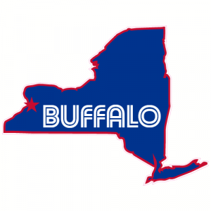 Buffalo New York State Shaped Decal - U.S. Customer Stickers