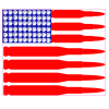 Bullet Flag Sticker - U.S. Custom Stickers