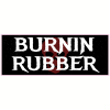 Burnin Rubber Skull Sticker - U.S. Custom Stickers