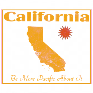 California Be More Pacific About It Sticker - U.S. Custom Stickers