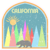 California Bear Retro Decal - U.S. Customer Stickers