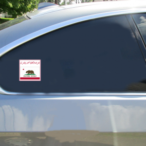 California Flag Square Decal - Car Decals - U.S. Custom Stickers