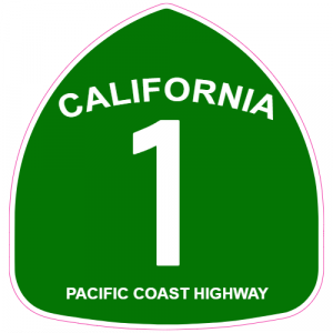 California Pac Coast Highway Decal - U.S. Customer Stickers