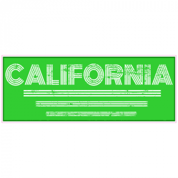 California Retro Distressed Decal - U.S. Customer Stickers