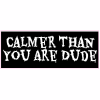 Calmer Than You Are Dude Sticker - U.S. Custom Stickers