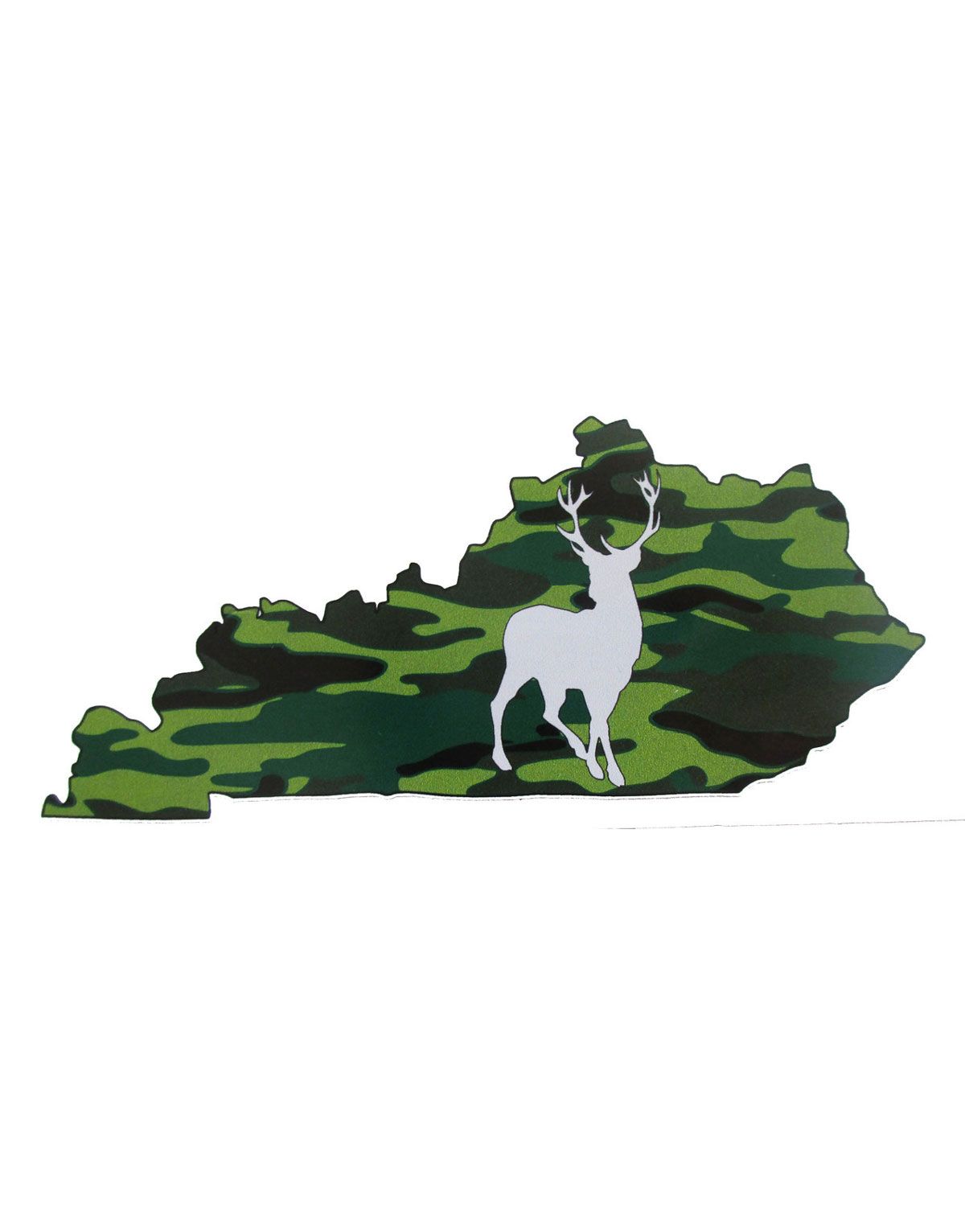 Kentucky Buck Camouflage State Sticker - U.S. Custom Stickers
