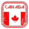 Canada Retro Flag Decal - U.S. Customer Stickers