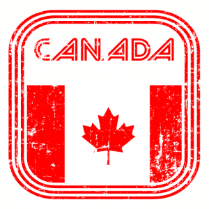 OVALE DRAPEAU CANADA FLAG 12cm AUTOCOLLANT STICKER AUTO MOTO OA023 
