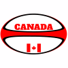 Canada Rugby Ball Decal - U.S. Customer Stickers