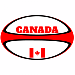 Canada Rugby Ball Decal - U.S. Customer Stickers