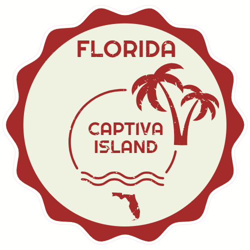 Captiva Island Florida Palm Tree Sunshine Decal - U.S. Customer Stickers