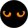 Cat Eyes Black Circle Decal - U.S. Customer Stickers