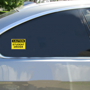 Caution Student Driver Sticker - Car Decals - U.S. Custom Stickers